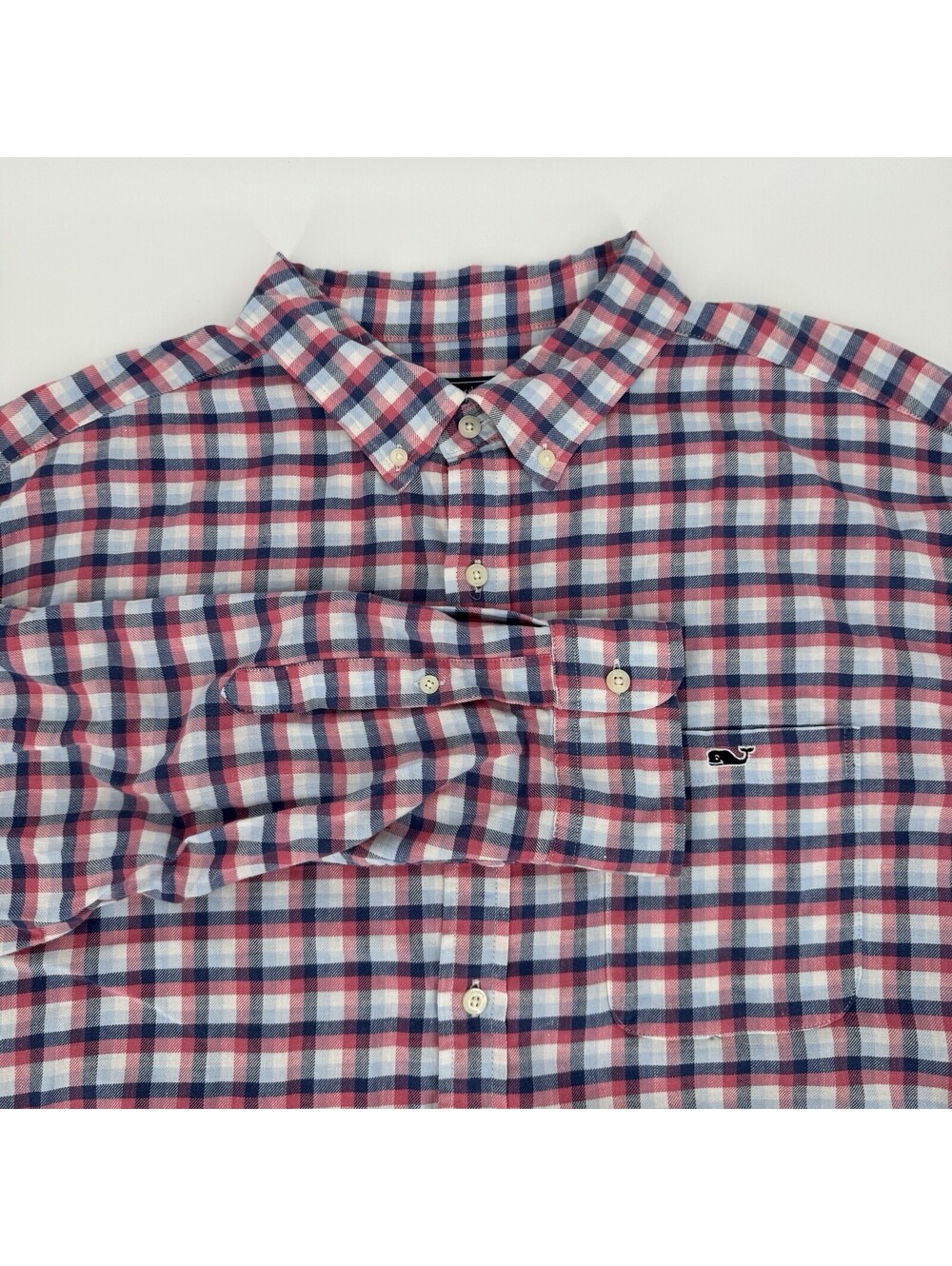 Vineyard Vines Performance Classic Fit Long Sleeve Plaid Shirt Men’s Size XXL